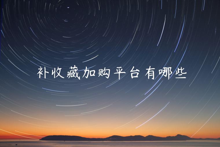 補(bǔ)收藏加購平臺有哪些